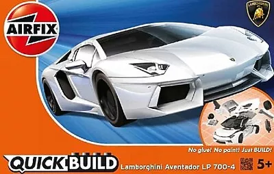Airfix Quick Build Lamborghini Aventador Car (Snap) - Snap Tite Plastic Model • $20.47
