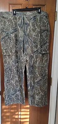 Mossy Oak Tree Stand Camouflage Stealth Soft Cargo Hunting Pant XL (see Cond) • $34.99