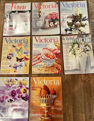 LOT Of 8 Vintage VICTORIA Magazines Romantic Living Inspiring Women 2001 • $22.99