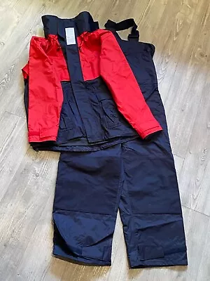 Winward Sailing Coastal Suit Navy Red Jacket Hi Fit Trousers Size Large • £30