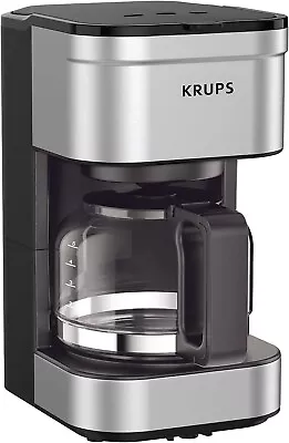 KRUPS Simply Brew Compact Filter Drip Coffee Maker 5-Cup Silver • $31.71