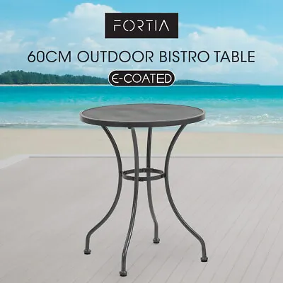 FORTIA 60cm Outdoor Bistro Table Outside Furniture Round Garden Patio • $70