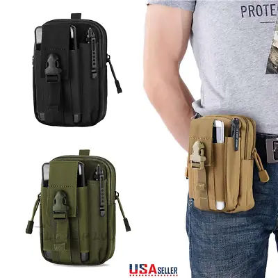 Tactical Waist Fanny Pack Belt Bag Phone Pouch Military Outdoor Camping Hiking • $7.96