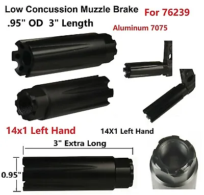 Competition 14x1 LH Thread Low Concussion Muzzle Brake Compensator For 7.62x39 • $18.99