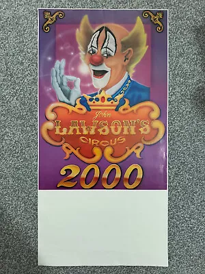 Vintage John Lawson's Circus Poster 1990s/2000s [2] • $6.22