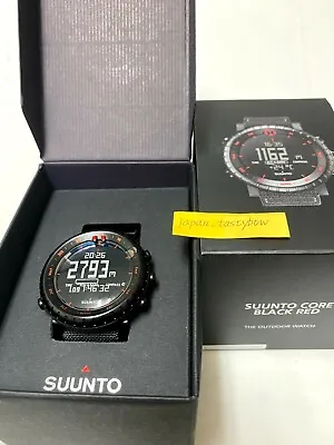 SUUNTO Watch Core Black Red 3 ATM Water Resistant • $163.23