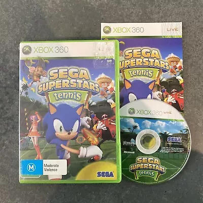 Sega Superstars Tennis Xbox 360 Game + Manual *FREE SHIPPING* Sonic Xbox Games • $7.22