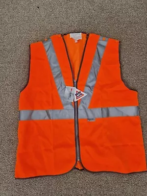 British Railway Trains Tubes Orange Hi-vis High Waistcoat Scotchlite 3m Xl • £29.99