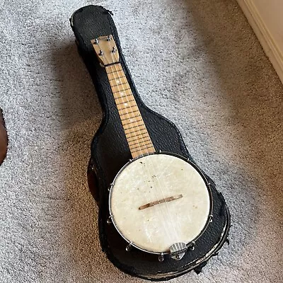 Gretsch Clarophone Banjo Ukulele 21” Banjolele 1920s Natural Maple With Case • $329.99