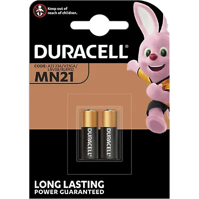 2 X DURACELL MN21 A23 K23A LRV08 Alkaline Battery 12v • £3.95
