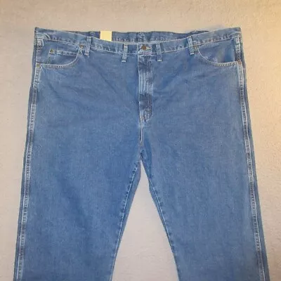 Wrangler Rugged Wear Jeans 54x30 Mens Relaxed Fit 100% Cotton NWT Actual 55x30 • $29.99