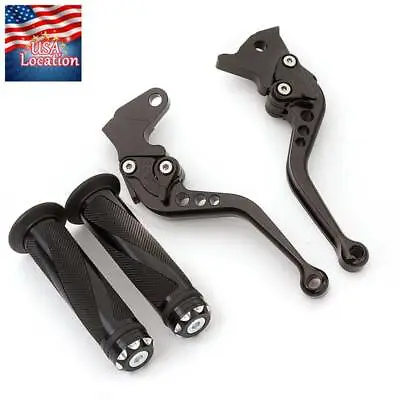 For Yamaha YZF 350 BANSHEE 350 1997-2008 CNC Brake Clutch Levers Handle Grips US • $37.99