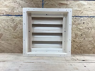 Wood Louver Gable Vent False Back 12x12 Pine Attic Ventilation SEE DESCRIPTION! • $43