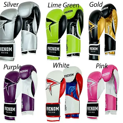 Phenom  PU Leather Kick Boxing Gloves For Adults Equipment MMA Sanda Karate. AT • $35