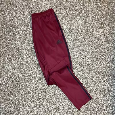 Adidas Tiro Pants Mens Large Maroon Black Zip Ankles Soccer Training Climacool • $21.99