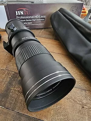 JINTU 420-800mm Telephoto Camera Zoom Lenses F/8.3-16 Manual MF For All SLR • £79.99