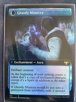 MTG Mirrorhall Mimic   Ghastly Mimicry Innistrad: Crimson Vow 361 Foil Rare • $11.90