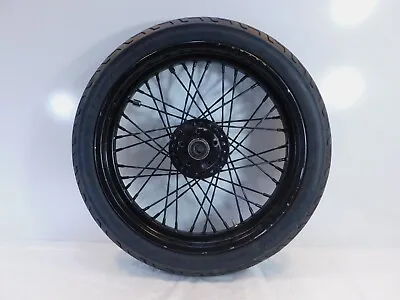 Bent Harley Davidson Sportster 883 & 1200 19  Black Laced Front Wheel Rim & Tire • $149.99