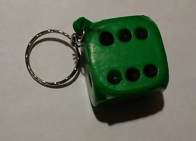 $1.95 • Buy Key Chain--Green Foam Dice Keychain (Dice Is About 1 1/8 Inches)