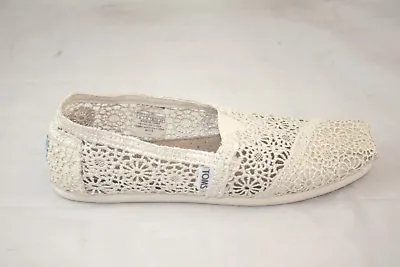 Wmns Toms Classic Natural Morocco Crochet Slip On Shoe Size Select 001096b10 • $29.99