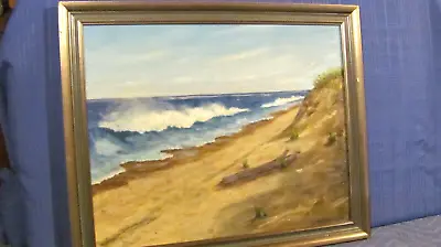 Vintage Oil Painting Wellfleet MA Cape Cod Ocean Beach • $289