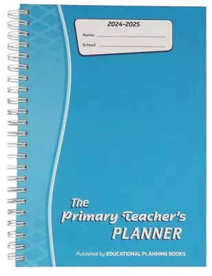 The Primary Teacher’s Planner 2024-25 Wiro Bound A4 Page-to-a-day Turquoise • £11.95