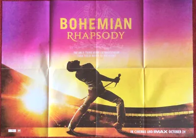 Queen Bohemian Rhapsody Movie Film Regency Promo Poster Freddie Mercury • £19.95