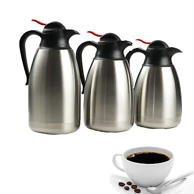 $49.99 • Buy 40.5oz Stainless Steel Coffee Pot Vacuum Water Kettle Bottle Keep 24 Hour Warmer