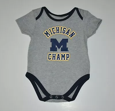 Michigan Wolverines Boys Infant Bodysuit Baby Romper (9-12M) Creeper • $12.99