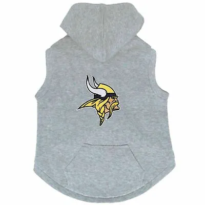 Minnesota Vikings Dog Cat Premium Hoodie Sweatshirt Embroidered Patch Choose Sz • $17.95