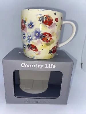 Country Life New Ladybird Mug Individually Boxed - Design By Jennifer Rose • £3.50