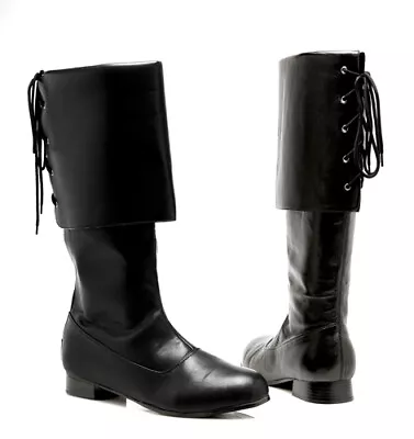 Sparrow Mens Halloween Pirate Boots Sz Small • $35.68