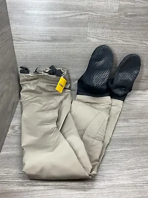 NEW Cabela's Premium Breathable Stocking-Foot Pant Waders For Men - Tan - Large • $64.99