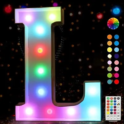 3ft Colorful LED Light Up Marquee Letter Sign Numbers Party Birthday Letter Sign • $38.95