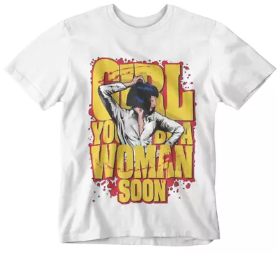 Pulp Fiction T-shirt  Mia Wallace Girl Tee Movie Retro Cool Yolo Tarantino  • £9.99