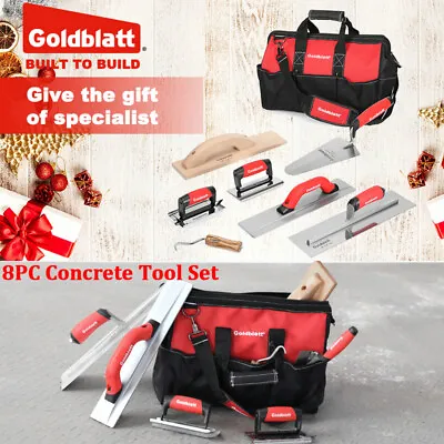 Goldblatt 8PCS Masonry Hand Concrete And Cement Tools Set W/16 Inch Tool Bag NEW • $72.99