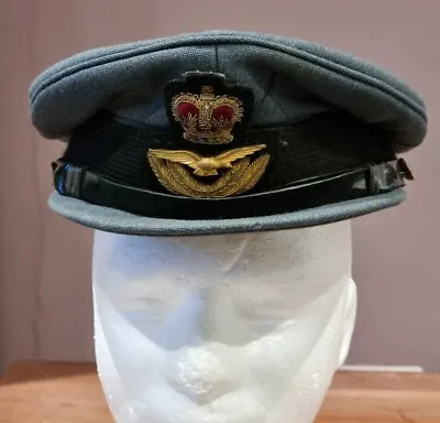 Vintage Original RAF Officers Peaked Visor Cap 1950s #2 • £29