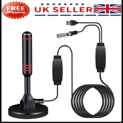 £8.59 • Buy Truck Boat Campervan Gain 96db Digital Freeview Antenna DVB-T TV Aerial Car UK