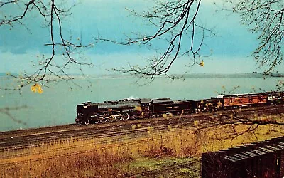 Port Henry NY Train Railroad Lake Champlain DH 300 Locomotive Vtg Postcard D39 • $2.85