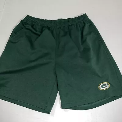 Mens NFL GREEN BAY PACKERS Polyester Jersey SHORTS Large/XLarge • $7.20