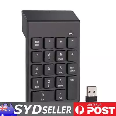 18 Keys 2.4G Wireless Numeric Keypad For Laptop Tablets Digital Keyboard Numpad • $13.29