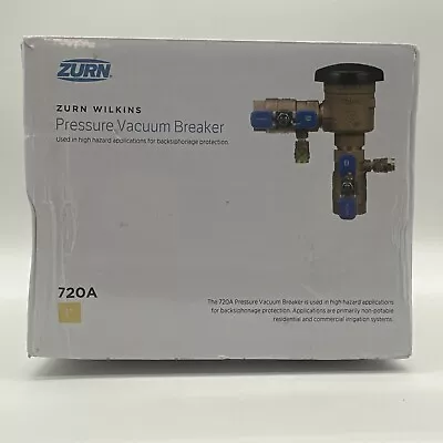 $89.95 • Buy Zurn Wilkins 1  720A Pressure Vacuum Breaker Assembly Bronze