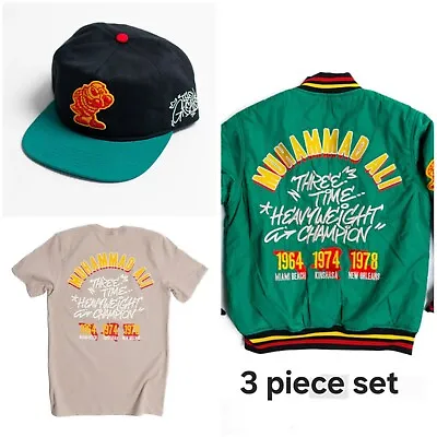 Muhammad Ali X Superare X Jappy HeavyWeight Champ Jacket/Tshirt/Snapback SET XL • $399.99