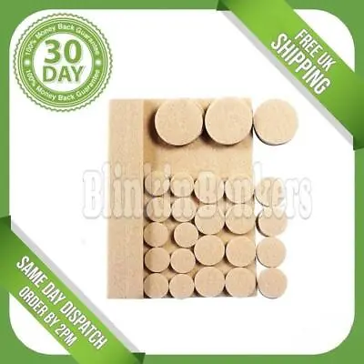 £2.95 • Buy Large Small Felt Pads Self Adhesive Sticky Wood Floor Furniture Guard Protection
