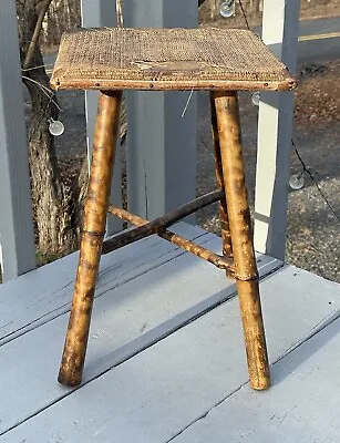 15  Mid-Century Modern Vintage Bamboo Rattan Square End Table Accent Decor • $80.75