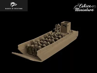 WWII Landing Craft With US Troops - Bolt Action / Chain Of Command • $29.87