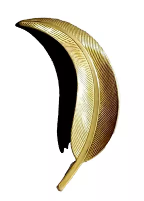 Vintage Gold Tone 2 1/2  Single Leaf Pin / Brooch - Jewelry • $11.99