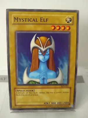 YU-GI-OH! Mystical Elf. SDY-001. Common Card. TCG CCG Yugioh • $3.50