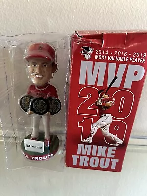 ✅ Mike Trout MVP Bobblehead 3X 2014 20162019 Angels Pechanga Resort Casino • $20