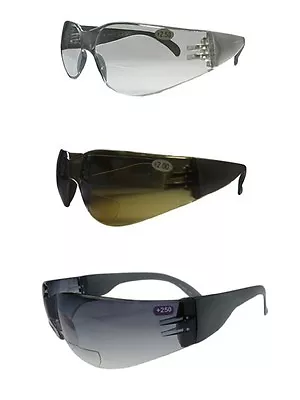 £13.99 • Buy Bifocal Impact Wrap Around Polycarbonate Safety Sunglasses And Glasses UV Lenses